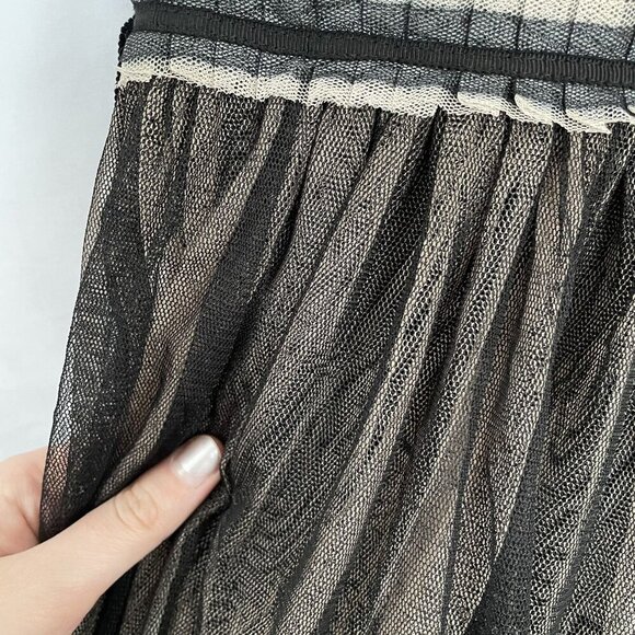 Weston Wear Anthropologie boho black tan knit dress women's size XS sleeveless - Picture 4 of 12